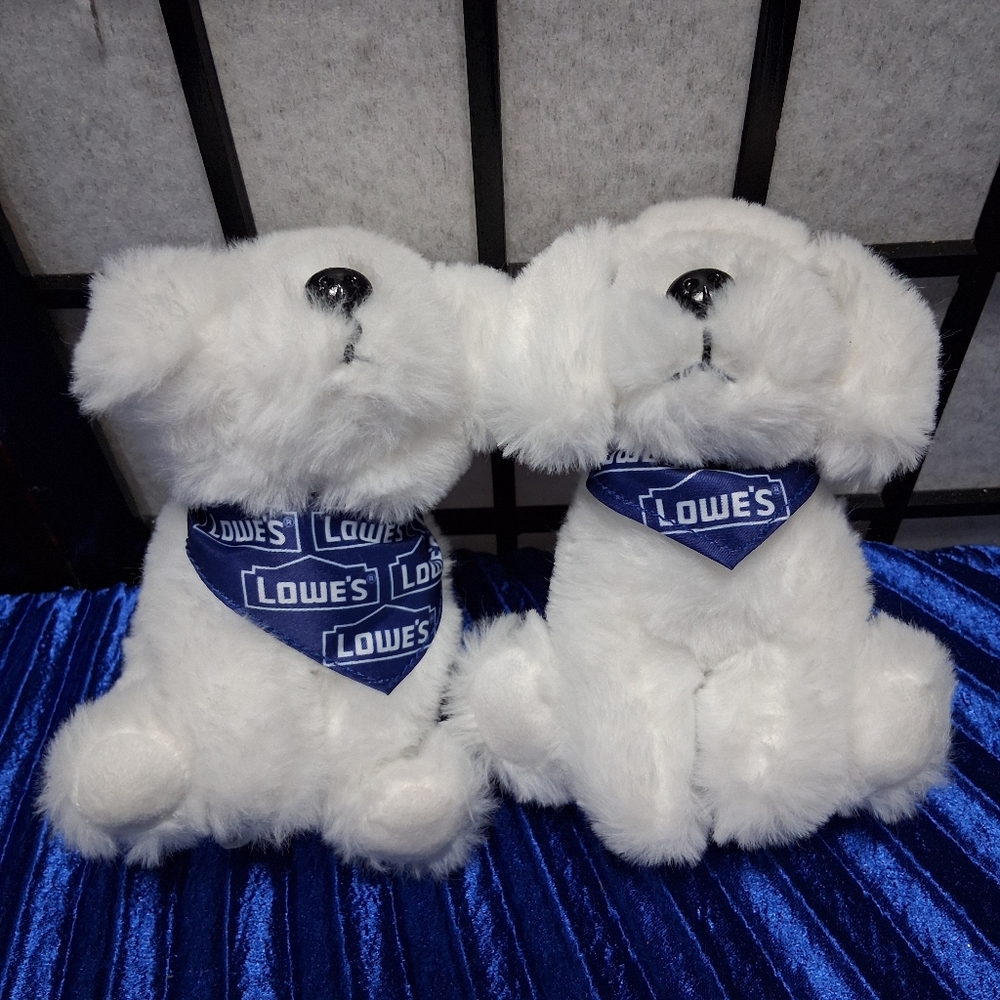 White Plush Puppy Toy